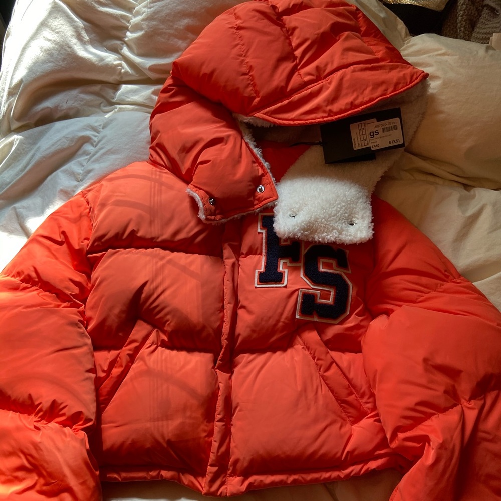 FENTY X PUMA cropped puffer jacket in flame 🥵